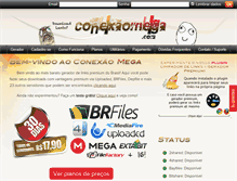 Tablet Screenshot of conexaomega.com